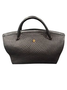 Bally Matelasse Lambskin Quilted Leather Handbag, Black